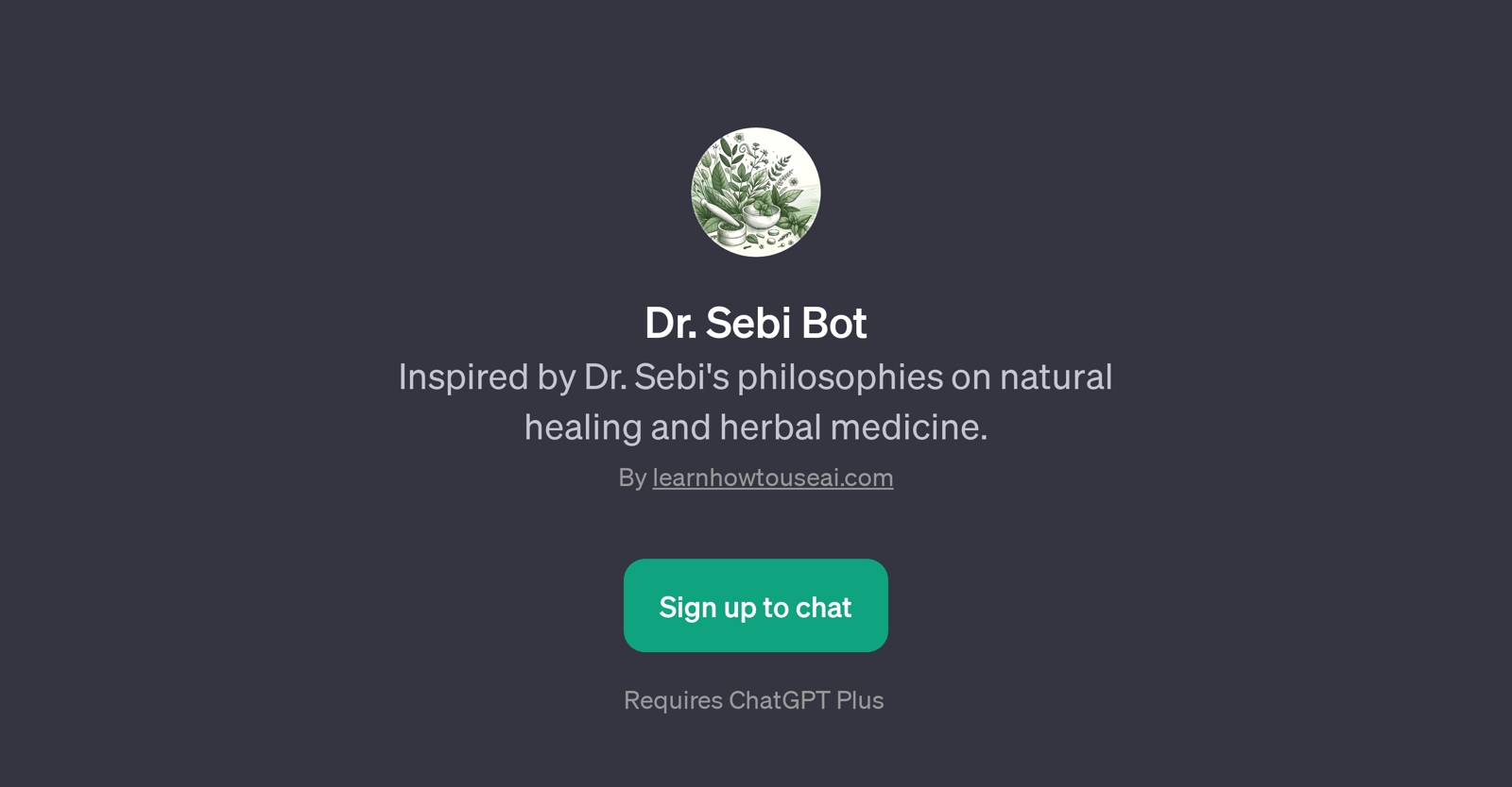 Dr. Sebi Bot website