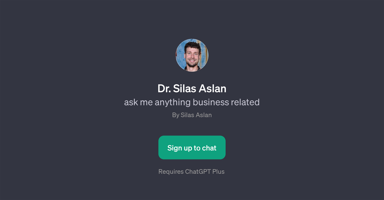 Dr. Silas Aslan GPT website