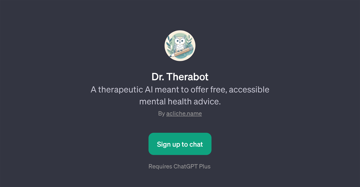 Dr. Therabot website