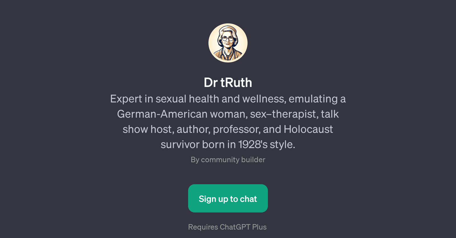 Dr tRuth website