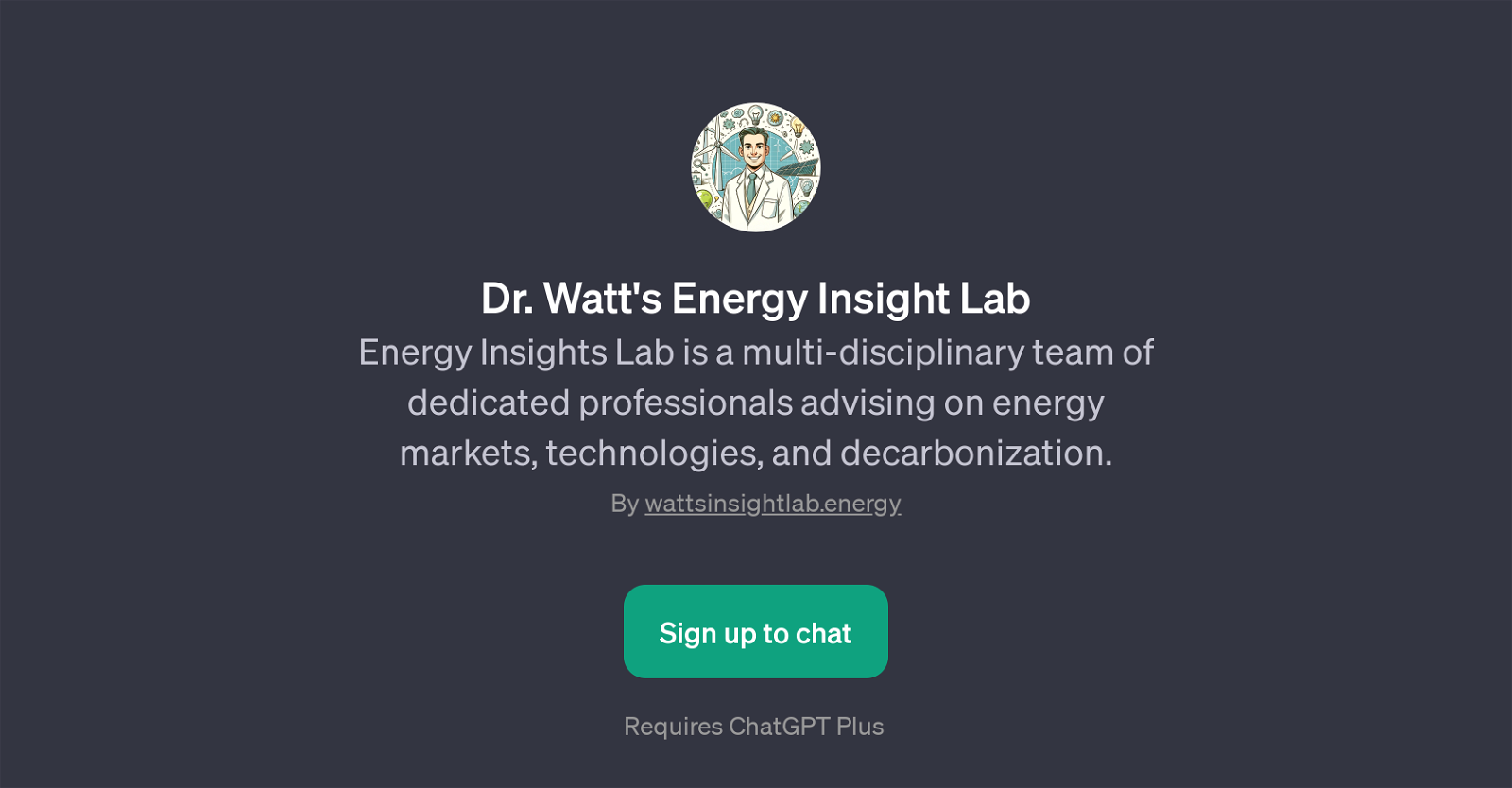 Dr. Watt's Energy Insight Lab website