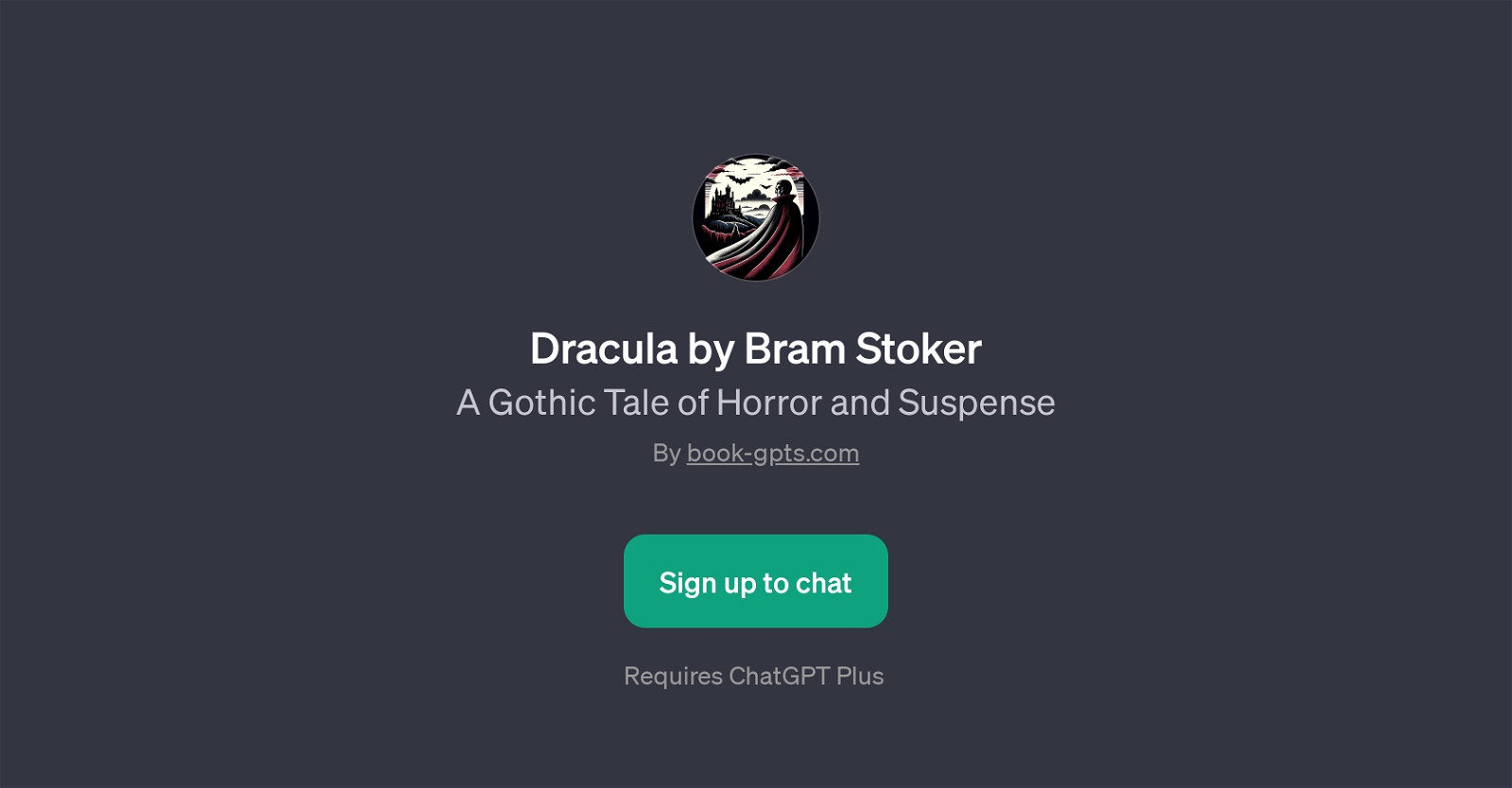 Dracula by Bram Stoker GPT website
