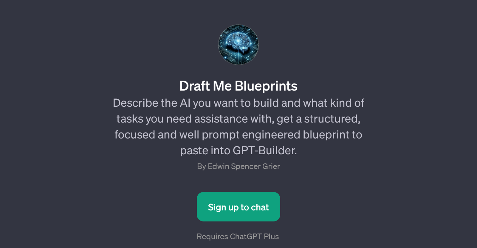 Draft Me Blueprints website