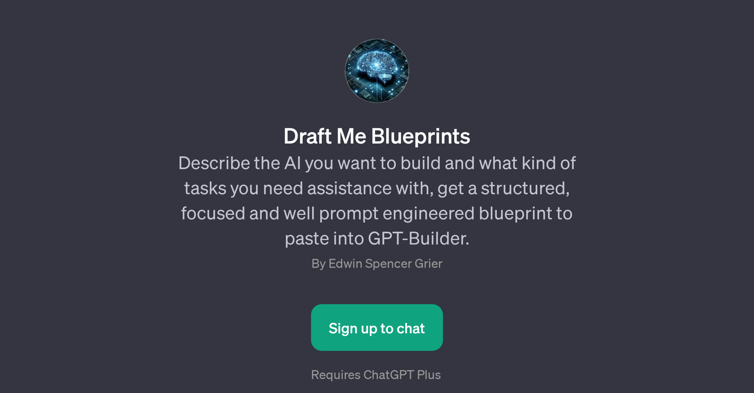 Draft Me Blueprints website