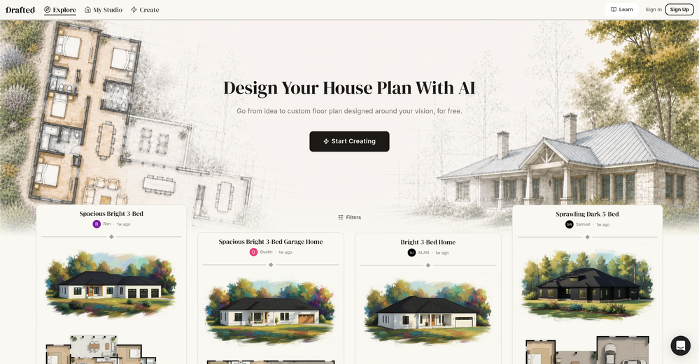 Drafted website