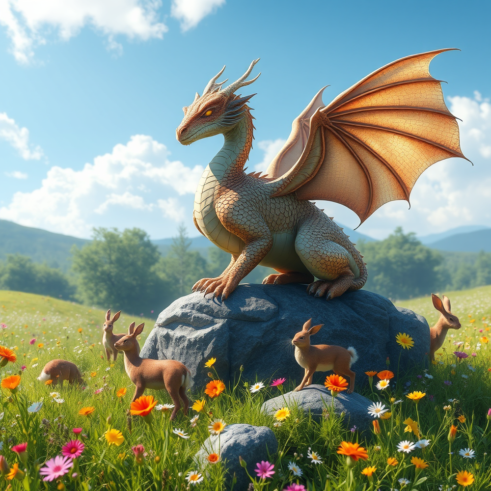 Dragon in meadow website