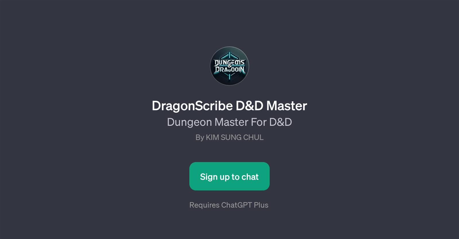 DragonScribe D&D Master website