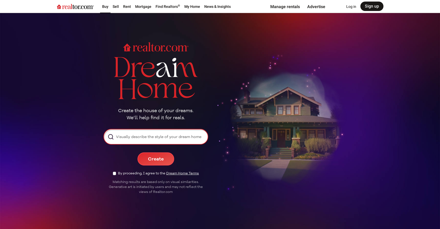 DreAIm Home website