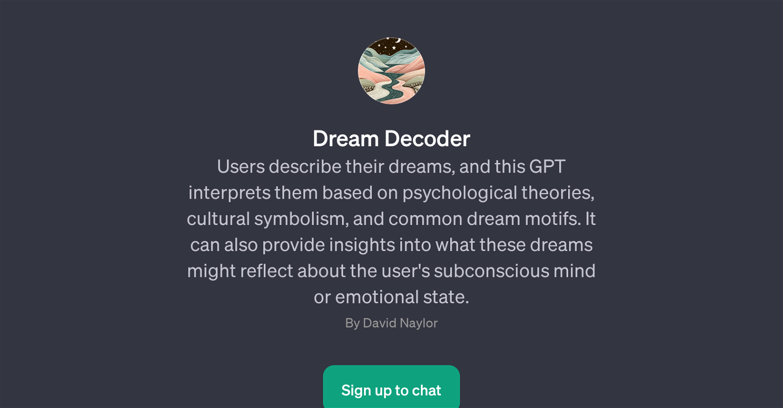 Dream Decoder website