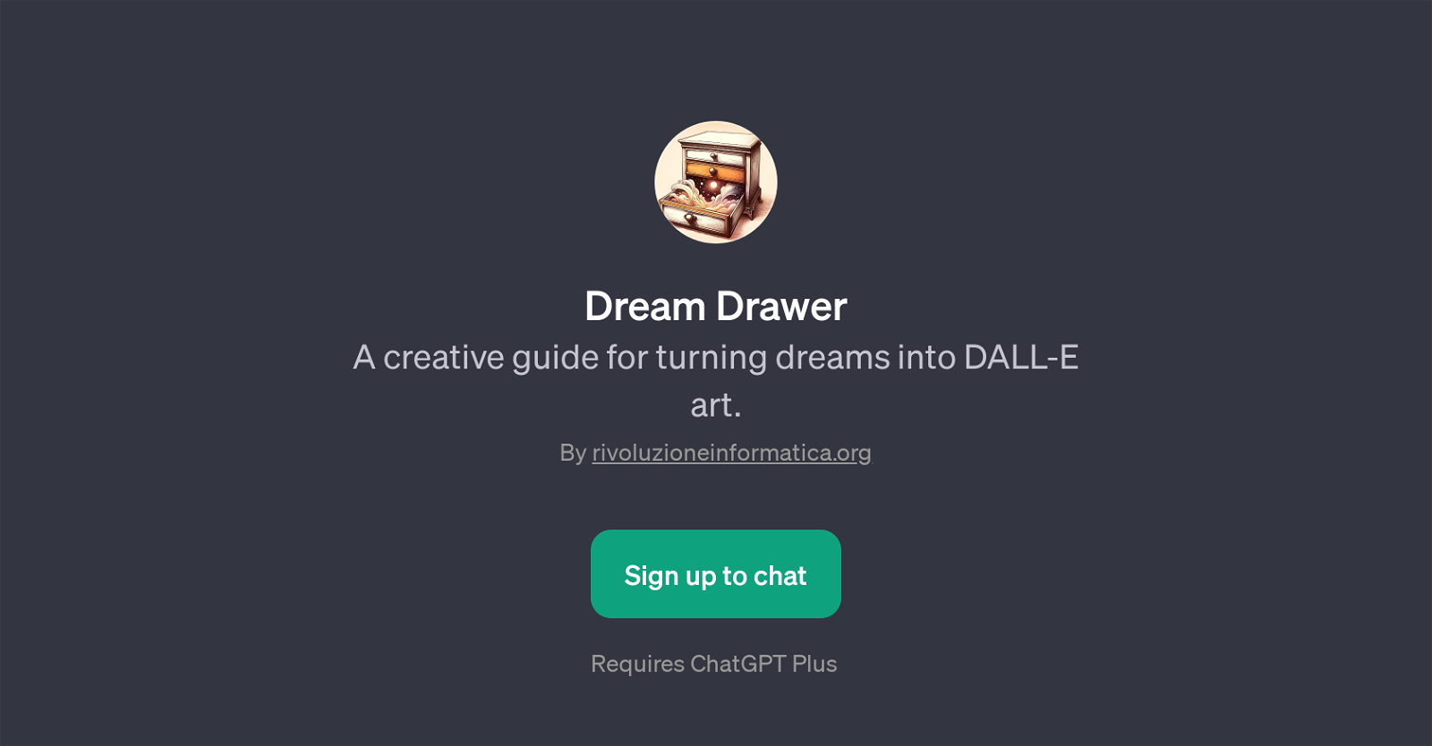 Dream Drawer website