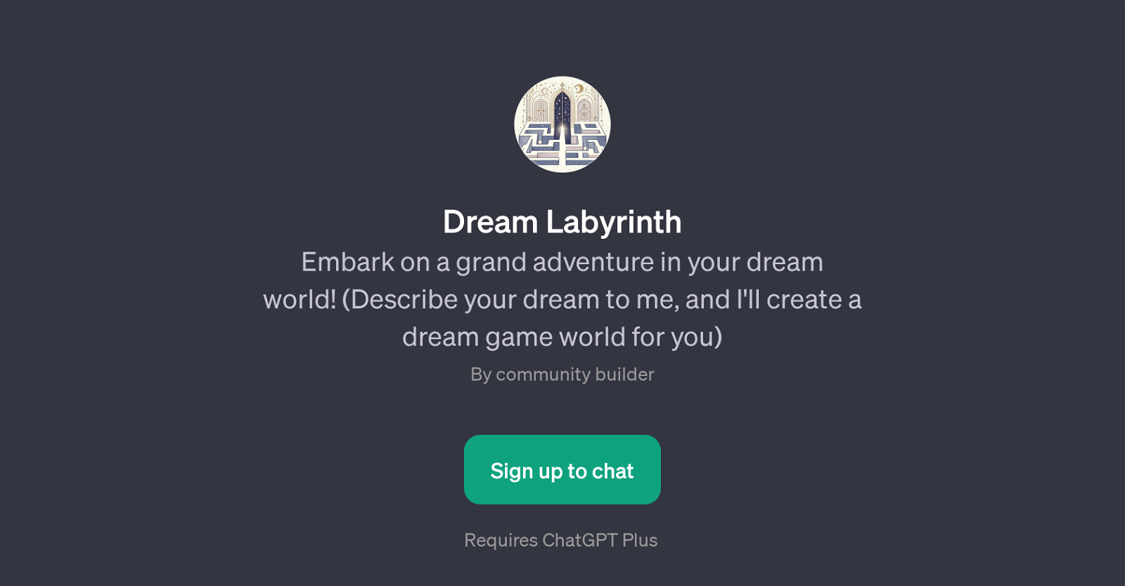 Dream Labyrinth website