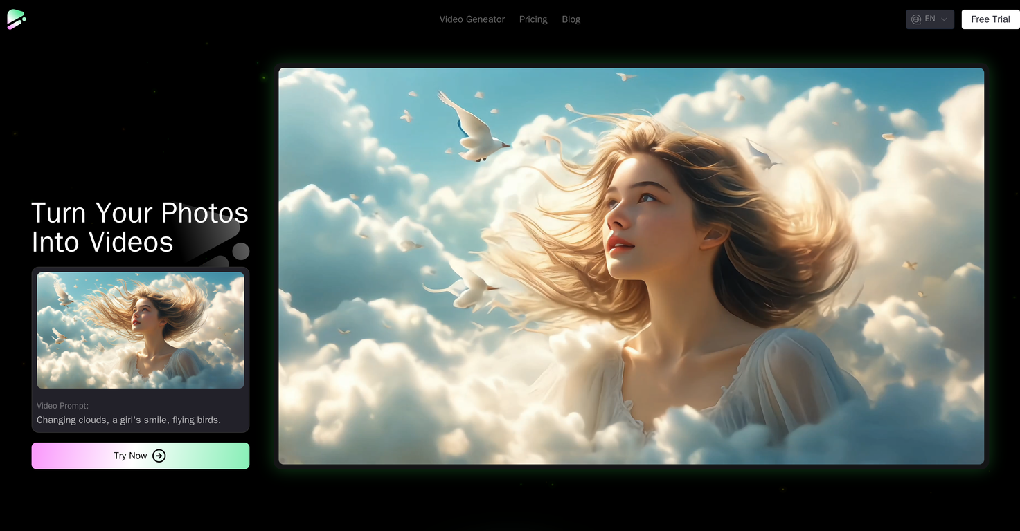 Dream Machine AI website