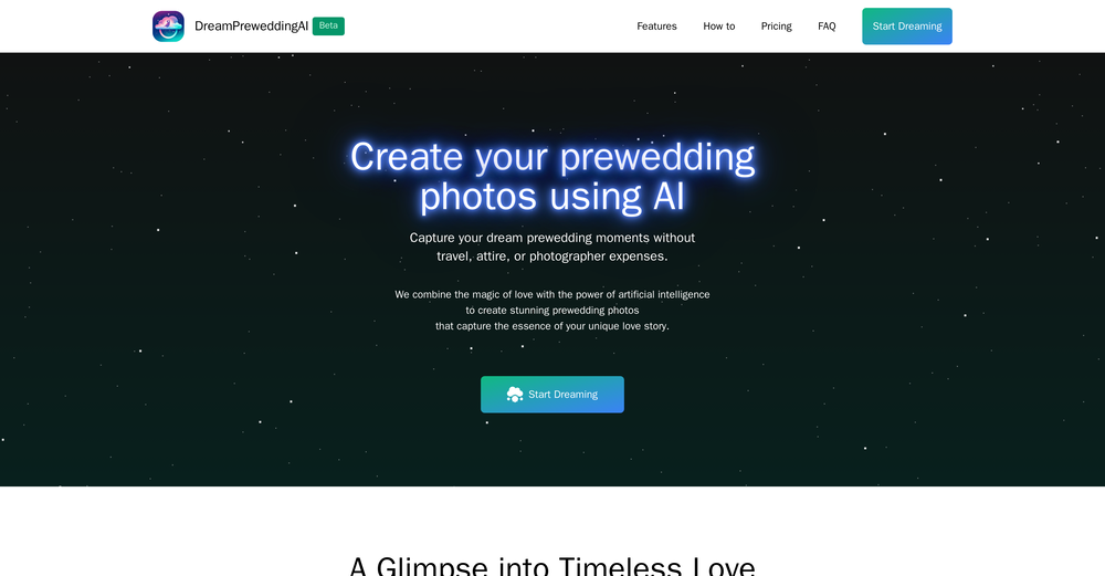 Dream Prewedding website