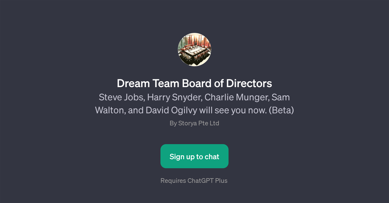 Dream Team Board of Directors website