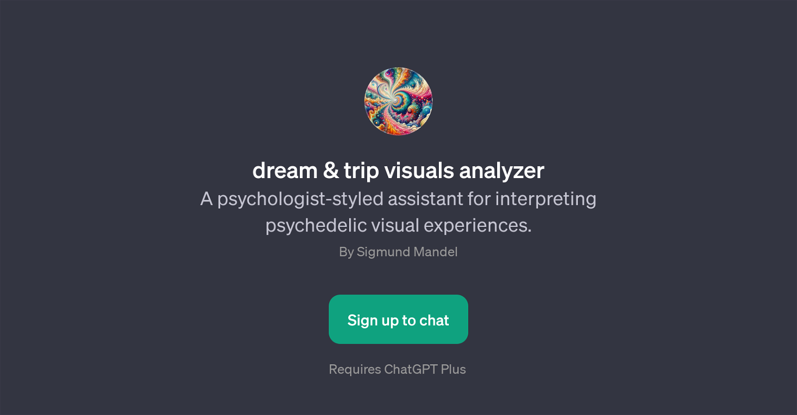 dream & trip visuals analyzer website