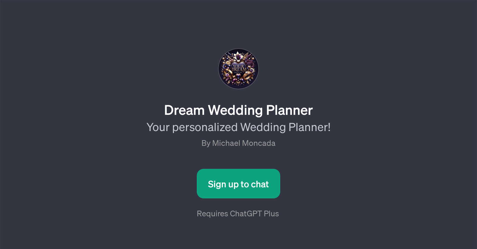 Dream Wedding Planner website