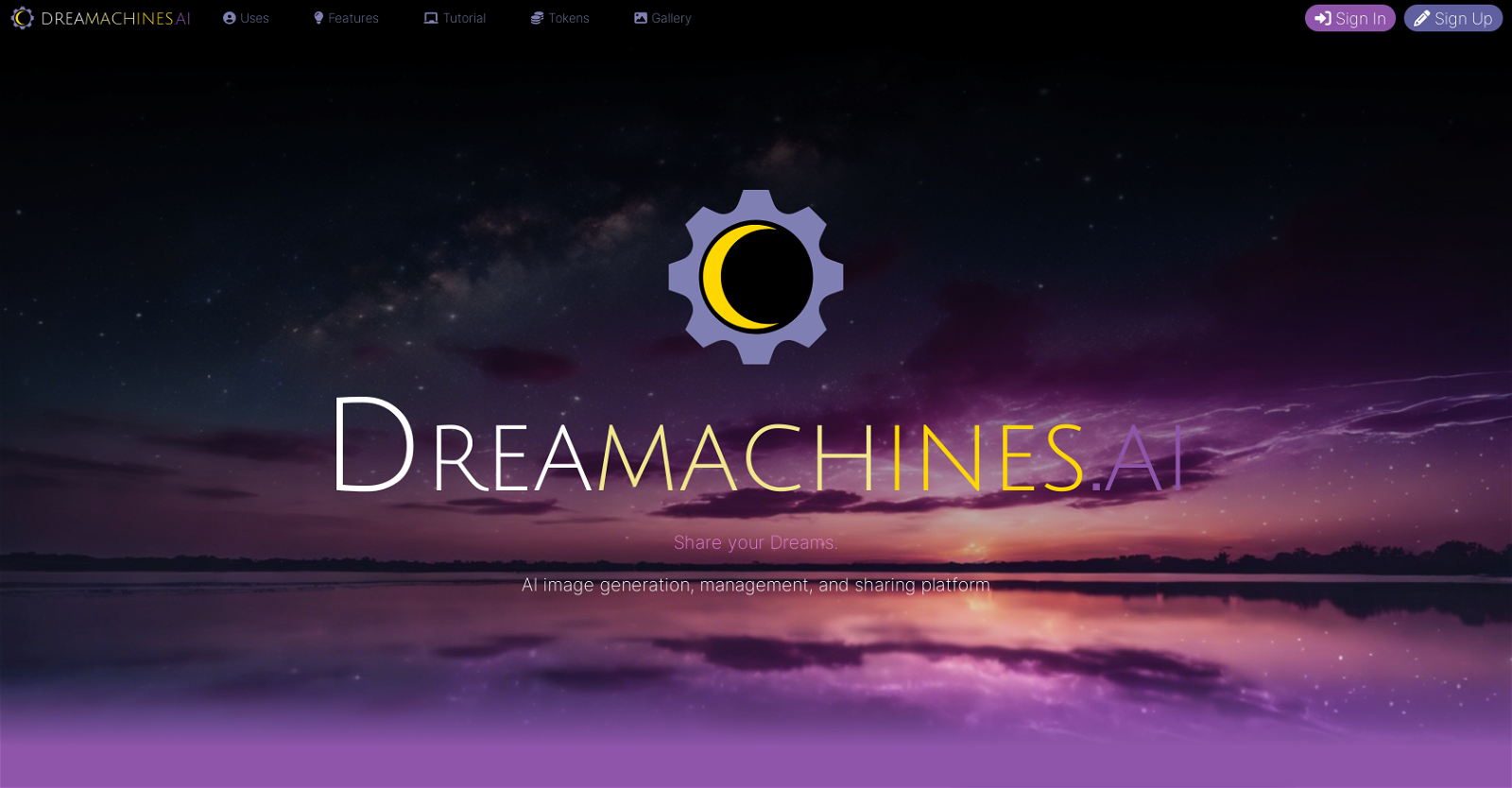 Dreamachines website