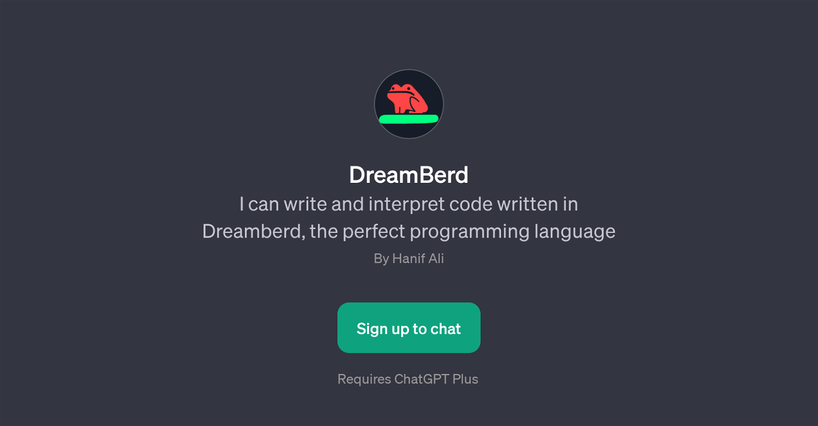 DreamBerd website