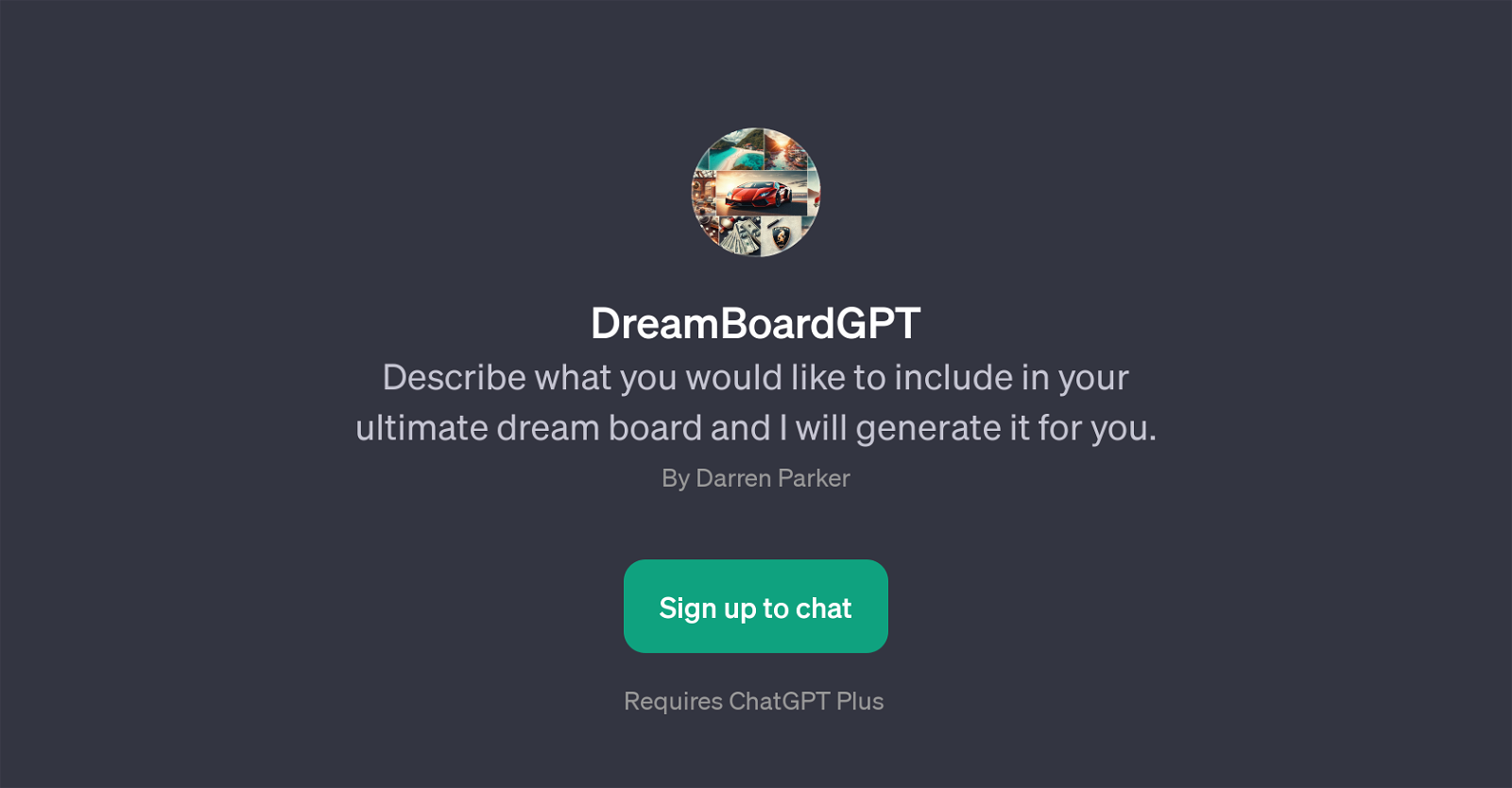 DreamBoardGPT website