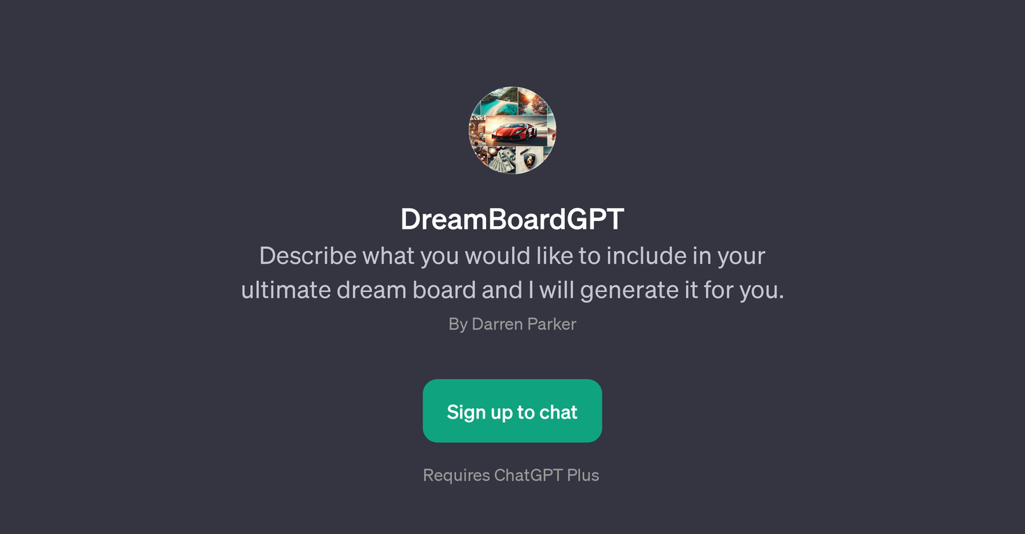 DreamBoardGPT website