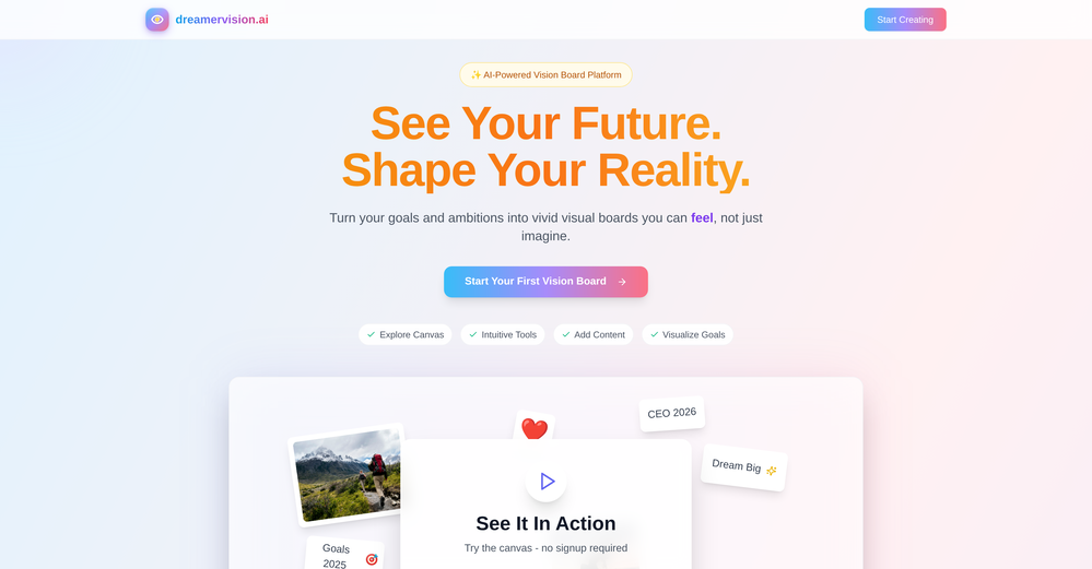 dreamervision.ai website