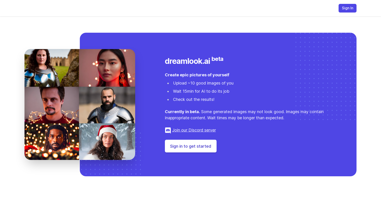 Dreamlook website