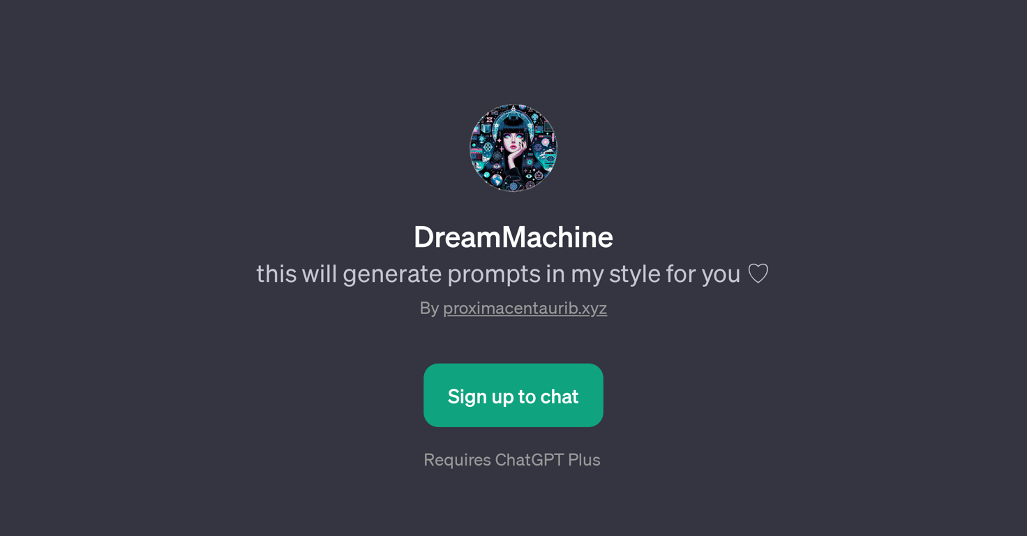 DreamMachine website