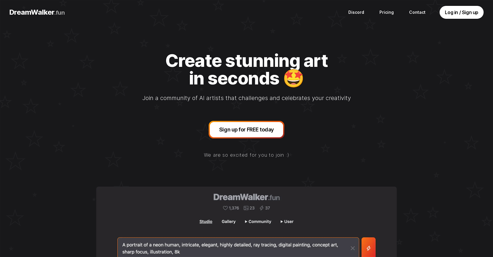 Dreamwalker website