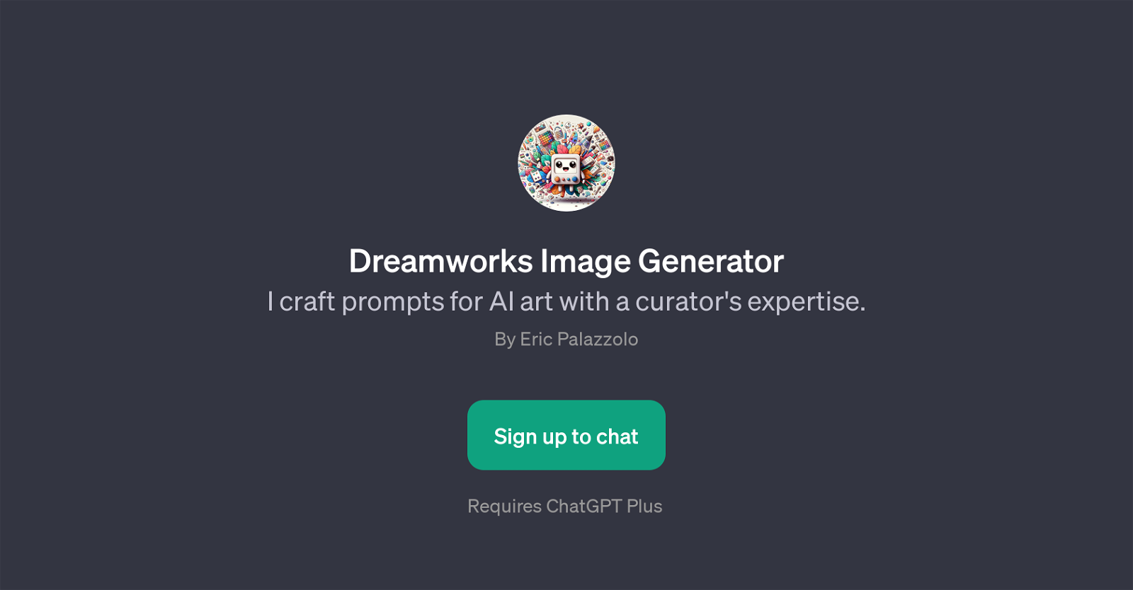 Dreamworks Image Generator website