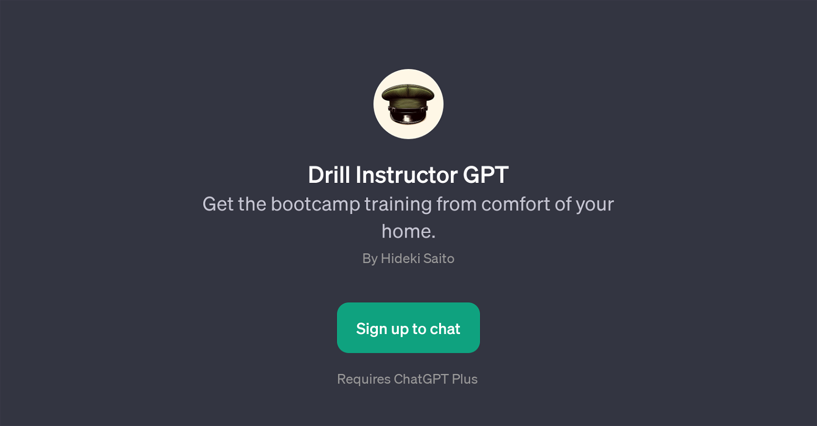 Drill Instructor GPT website