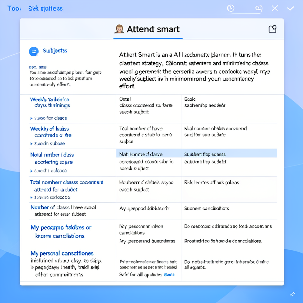 Attend smart website