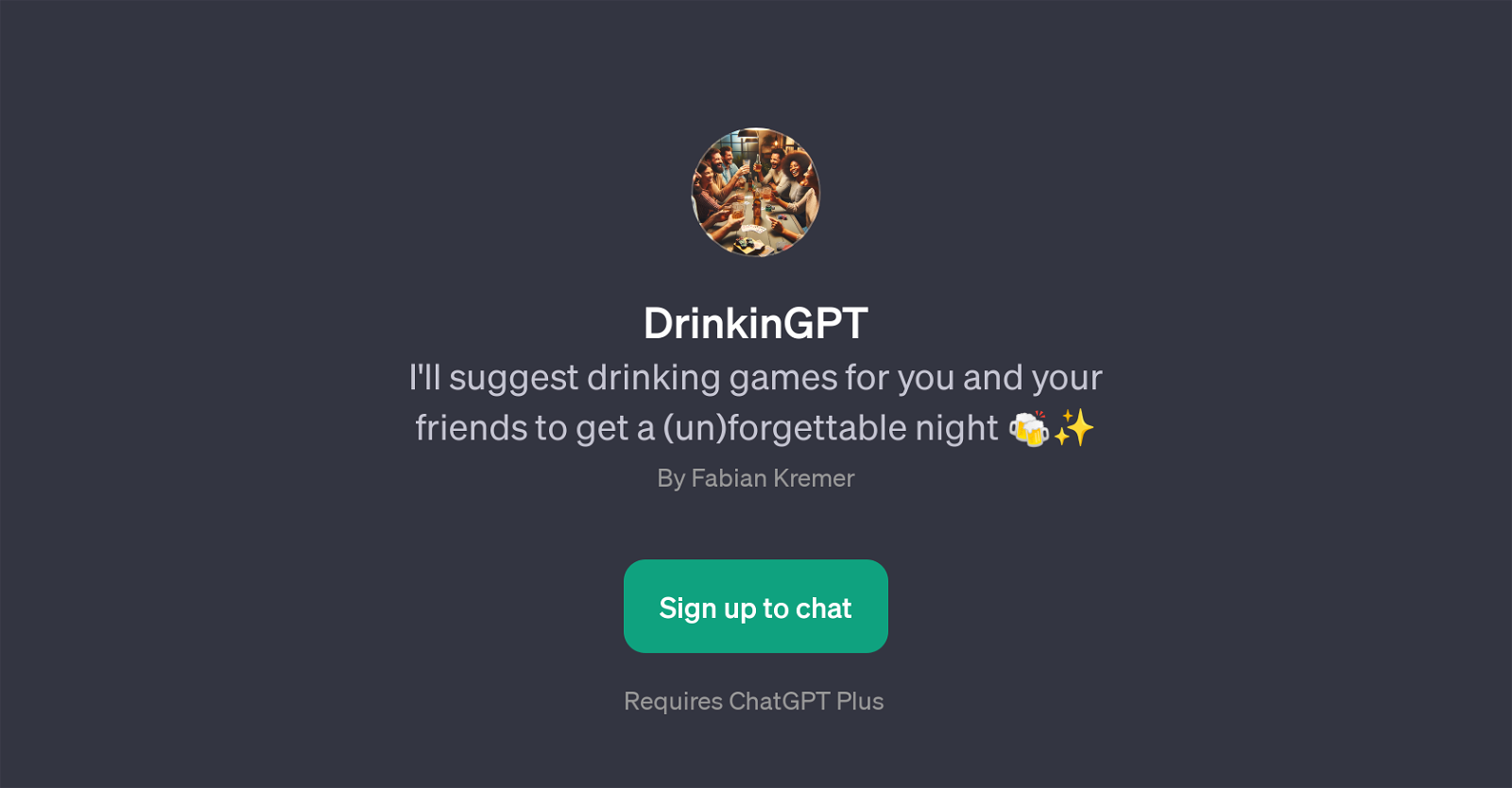 DrinkinGPT website