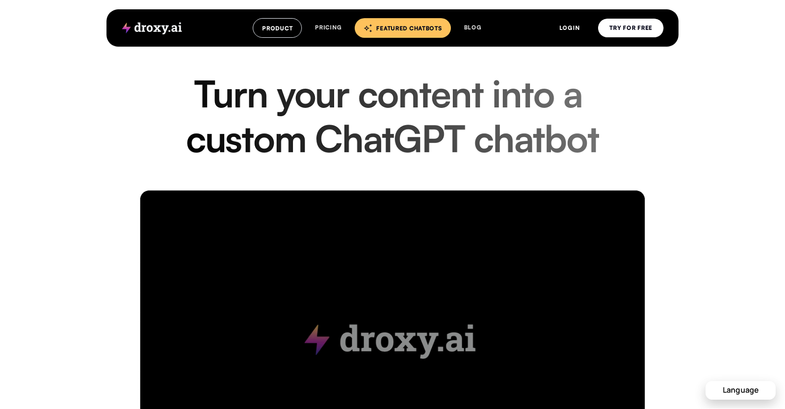 Droxy website