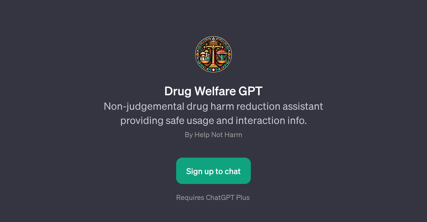 Drug Welfare GPT website