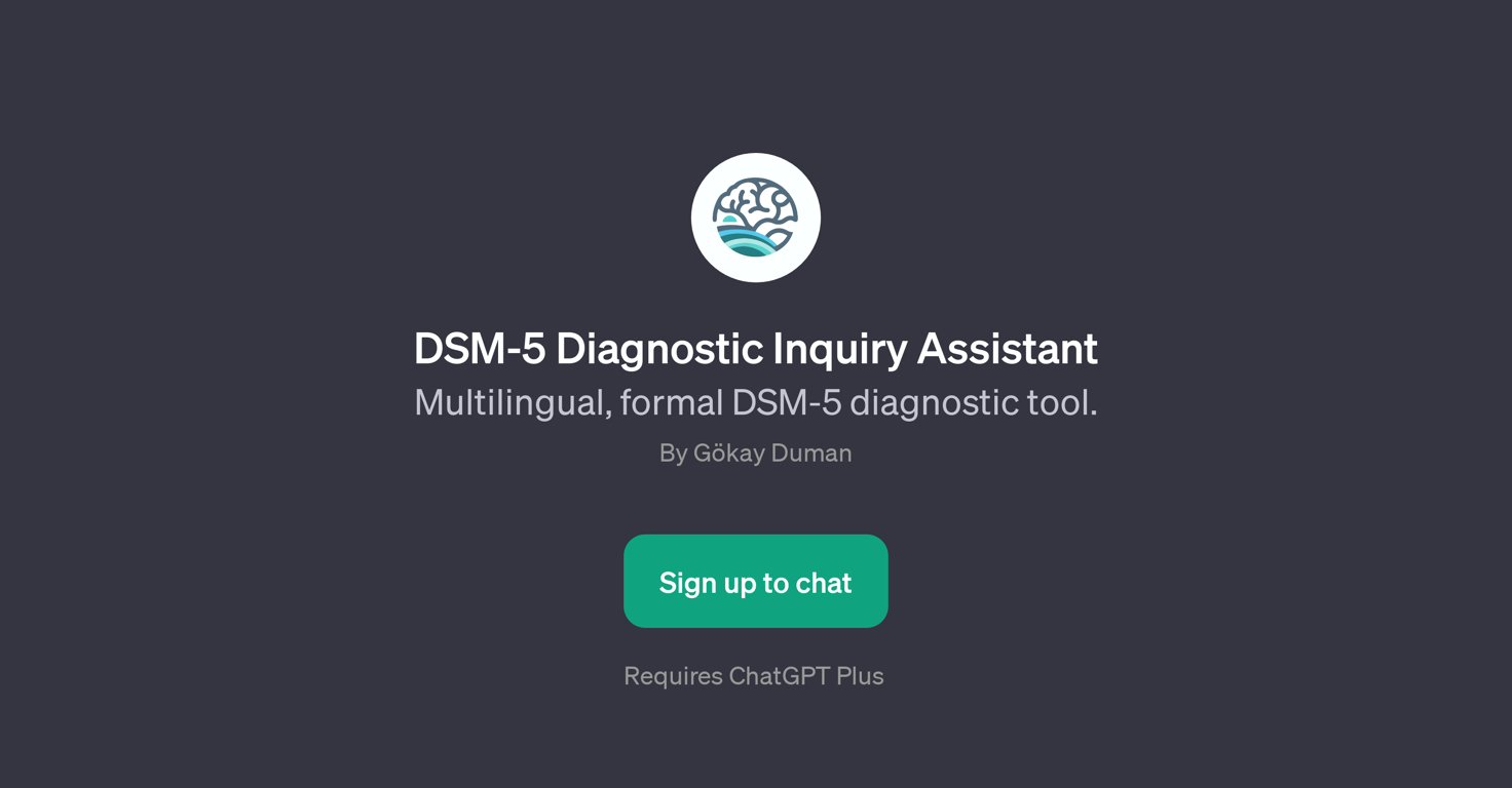 DSM-5 Diagnostic Inquiry Assistant website