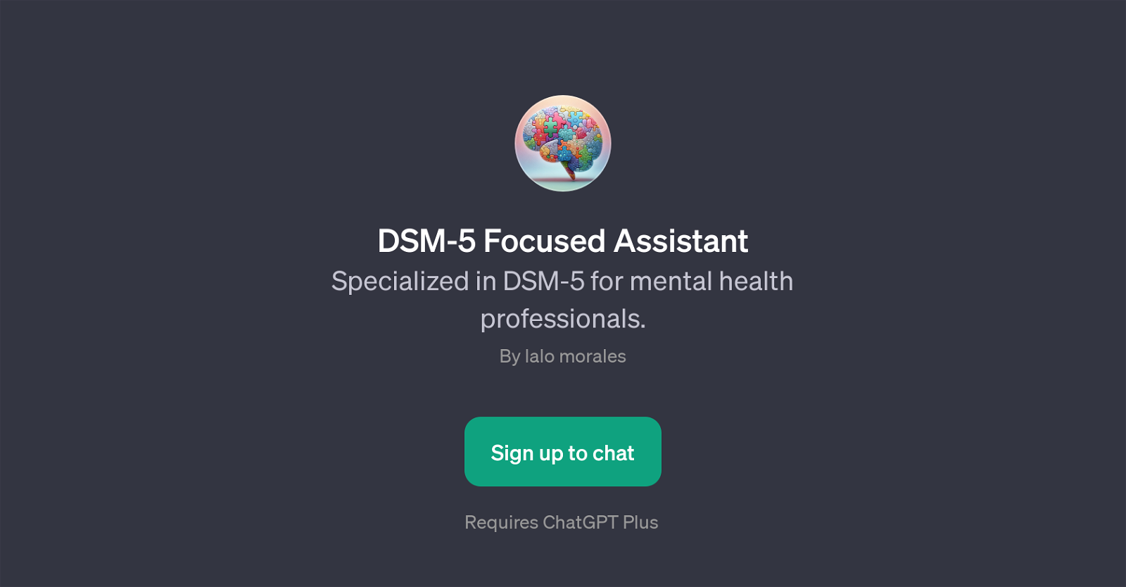 DSM-5 Focused Assistant website