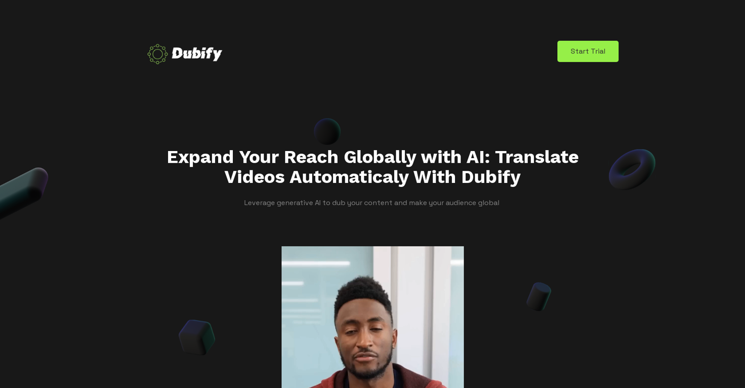 Dubify website