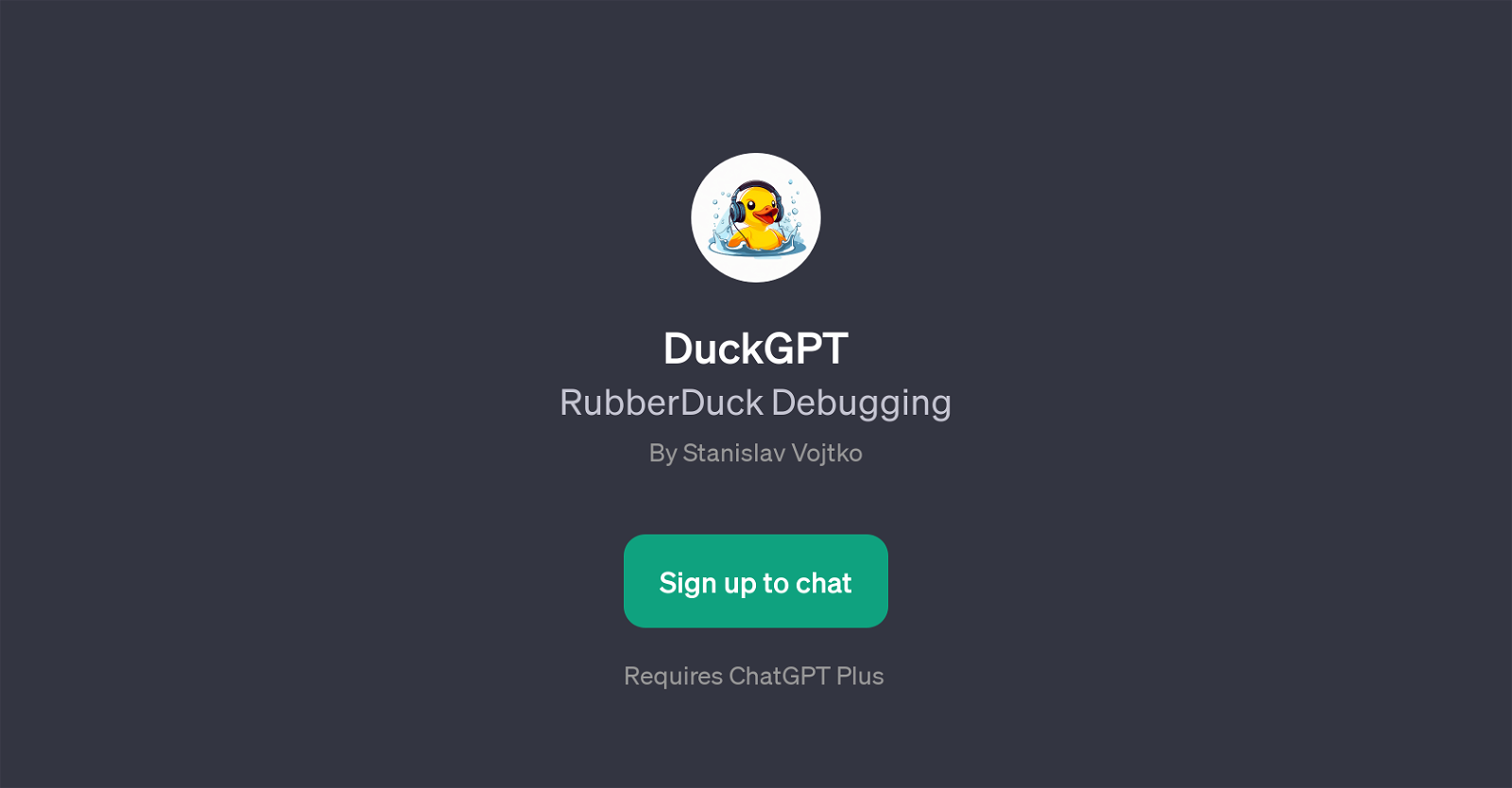 DuckGPT website