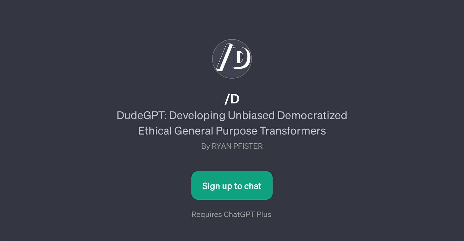 DudeGPT website