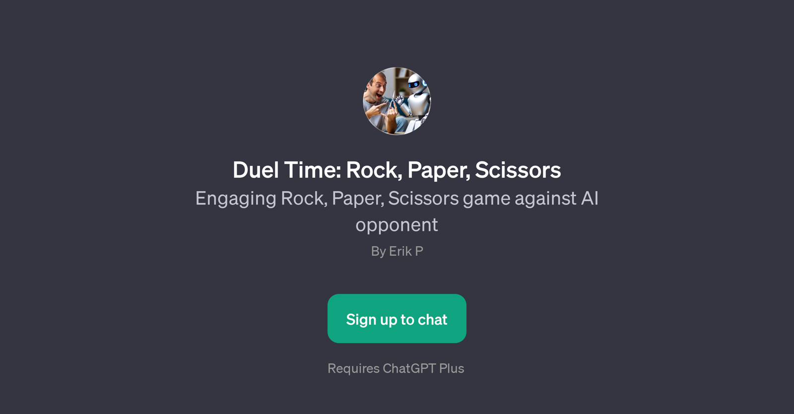 Duel Time: Rock, Paper, Scissors website