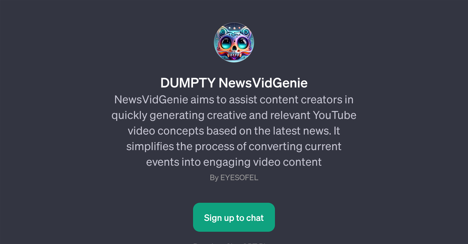 DUMPTY NewsVidGenie website