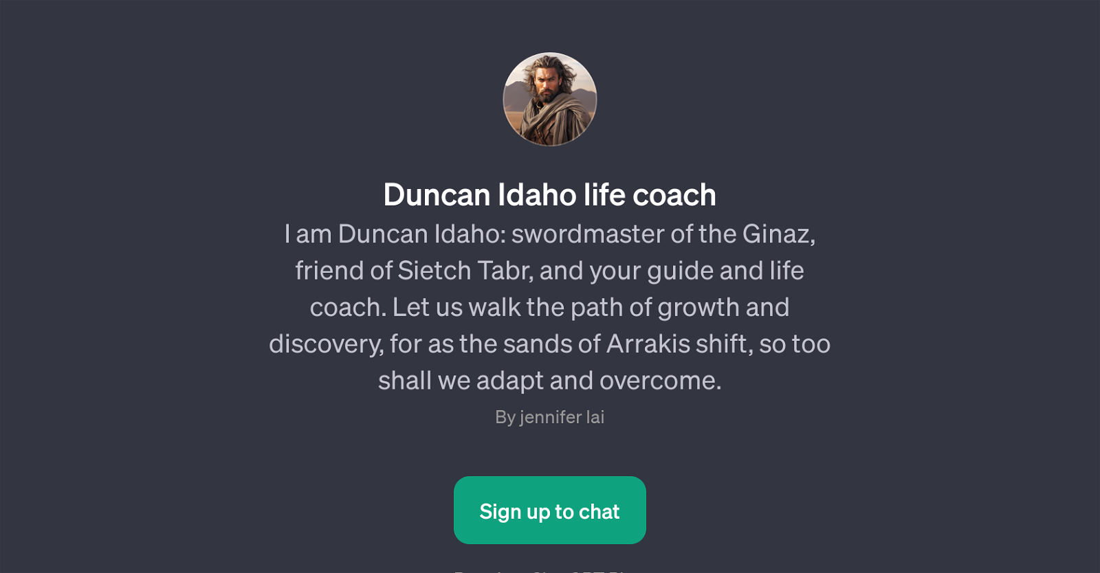 Duncan Idaho life coach website