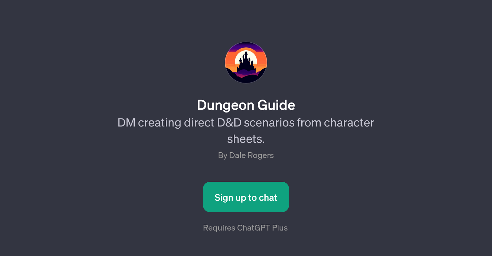 Dungeon Guide website