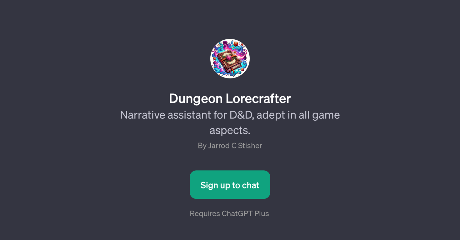 Dungeon Lorecrafter website