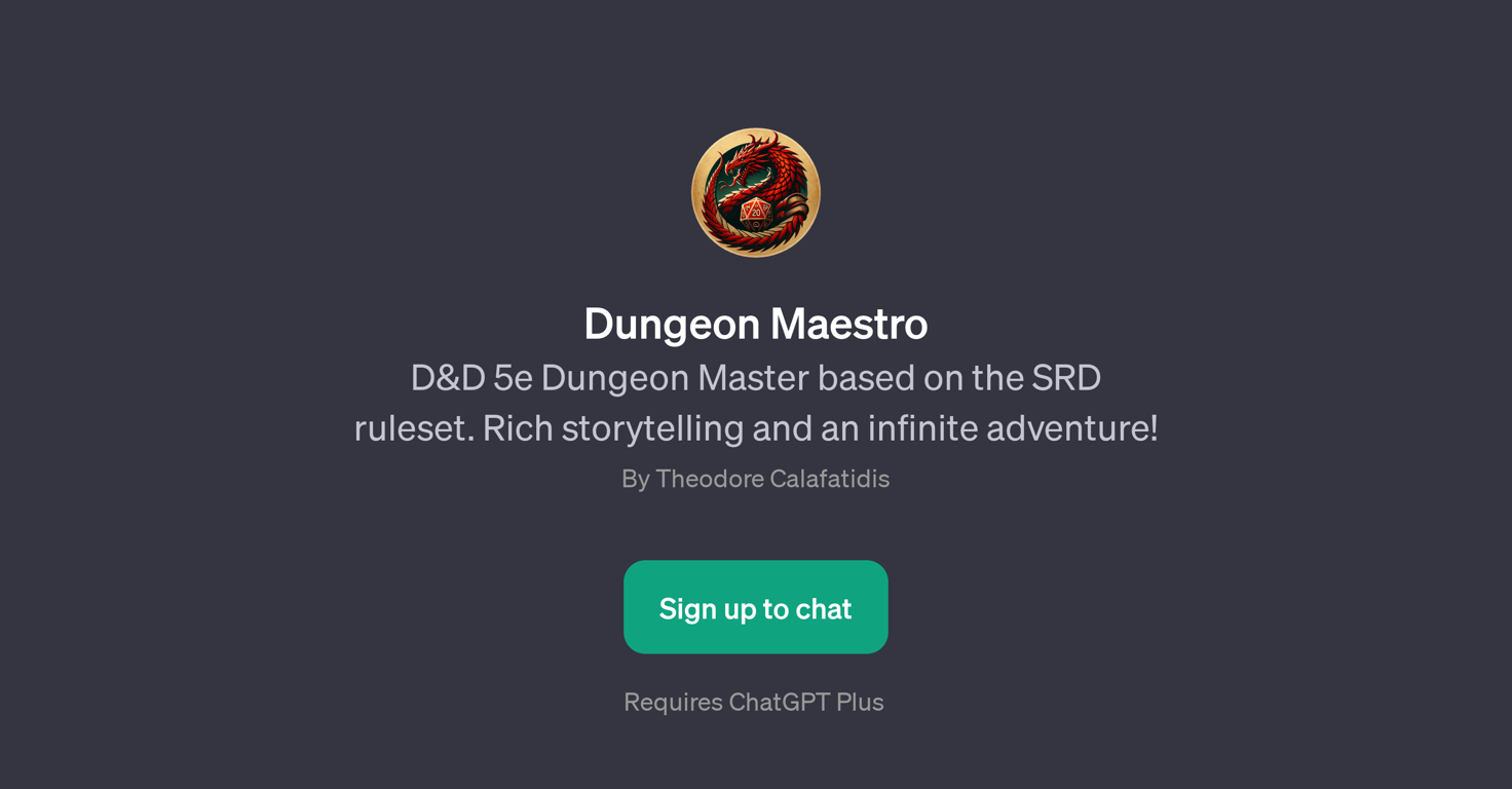 Dungeon Maestro website