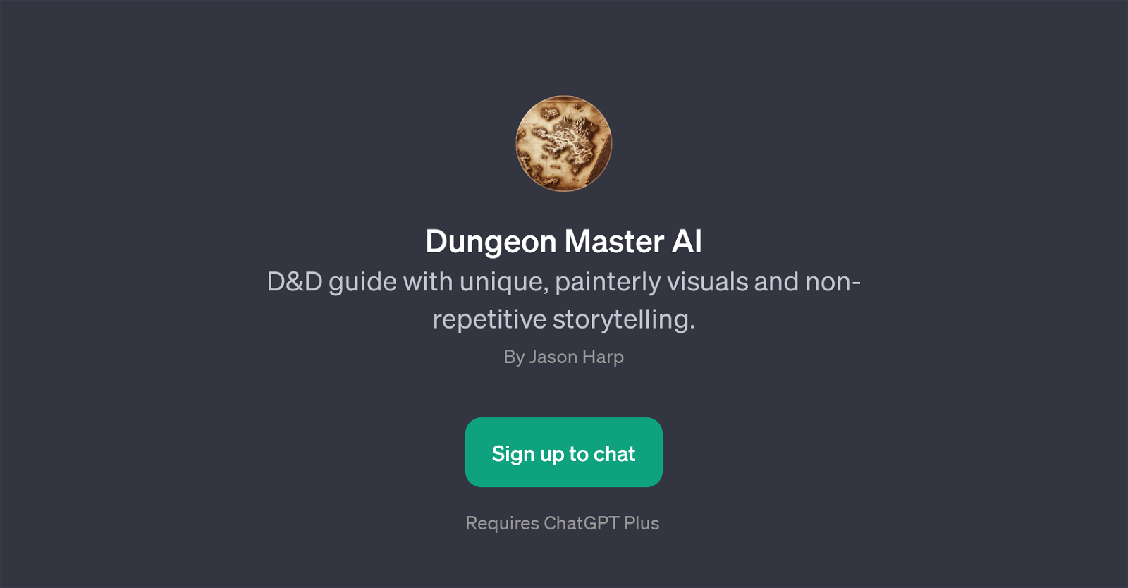 Dungeon Master AI website