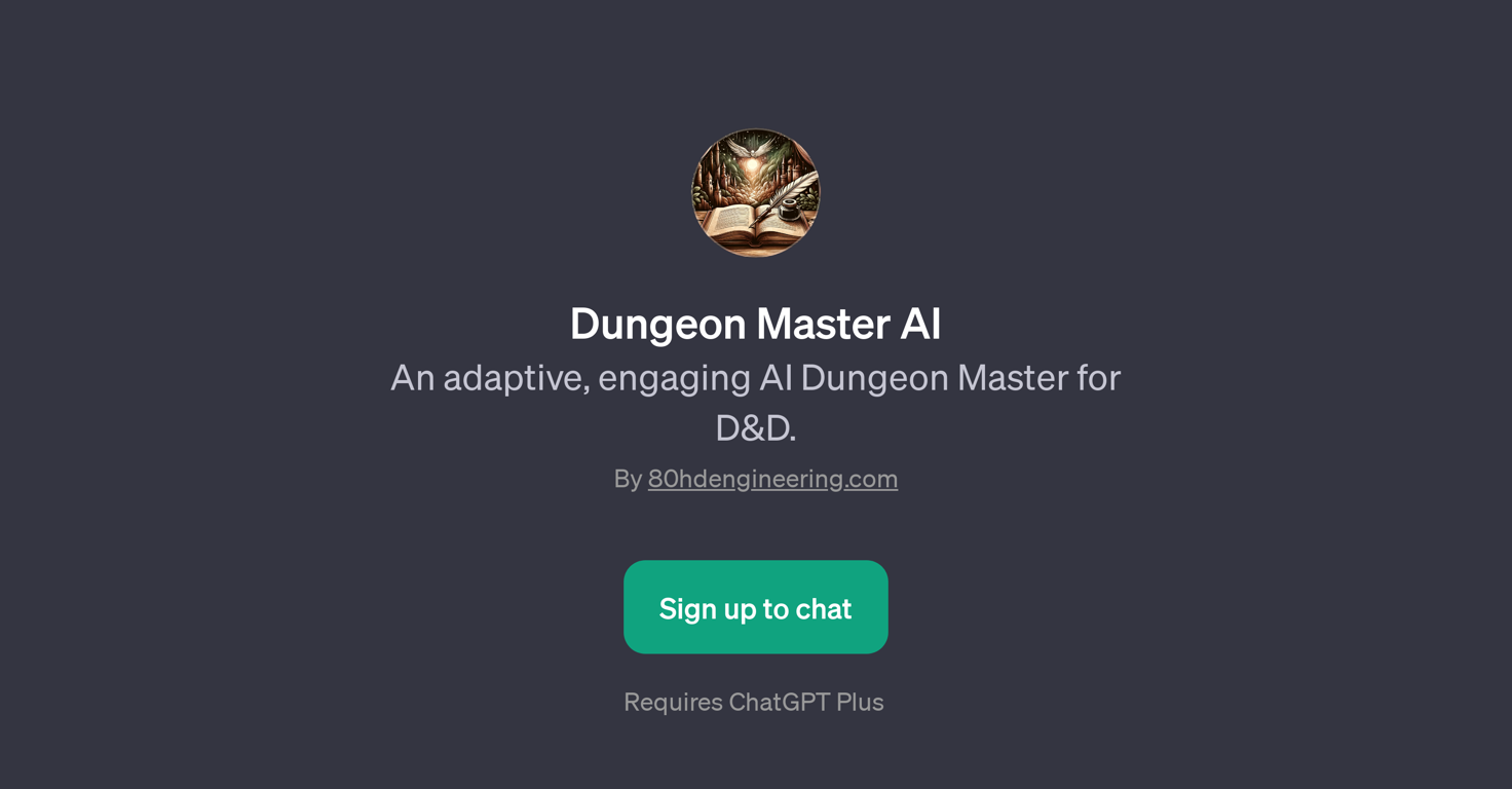 Dungeon Master AI website