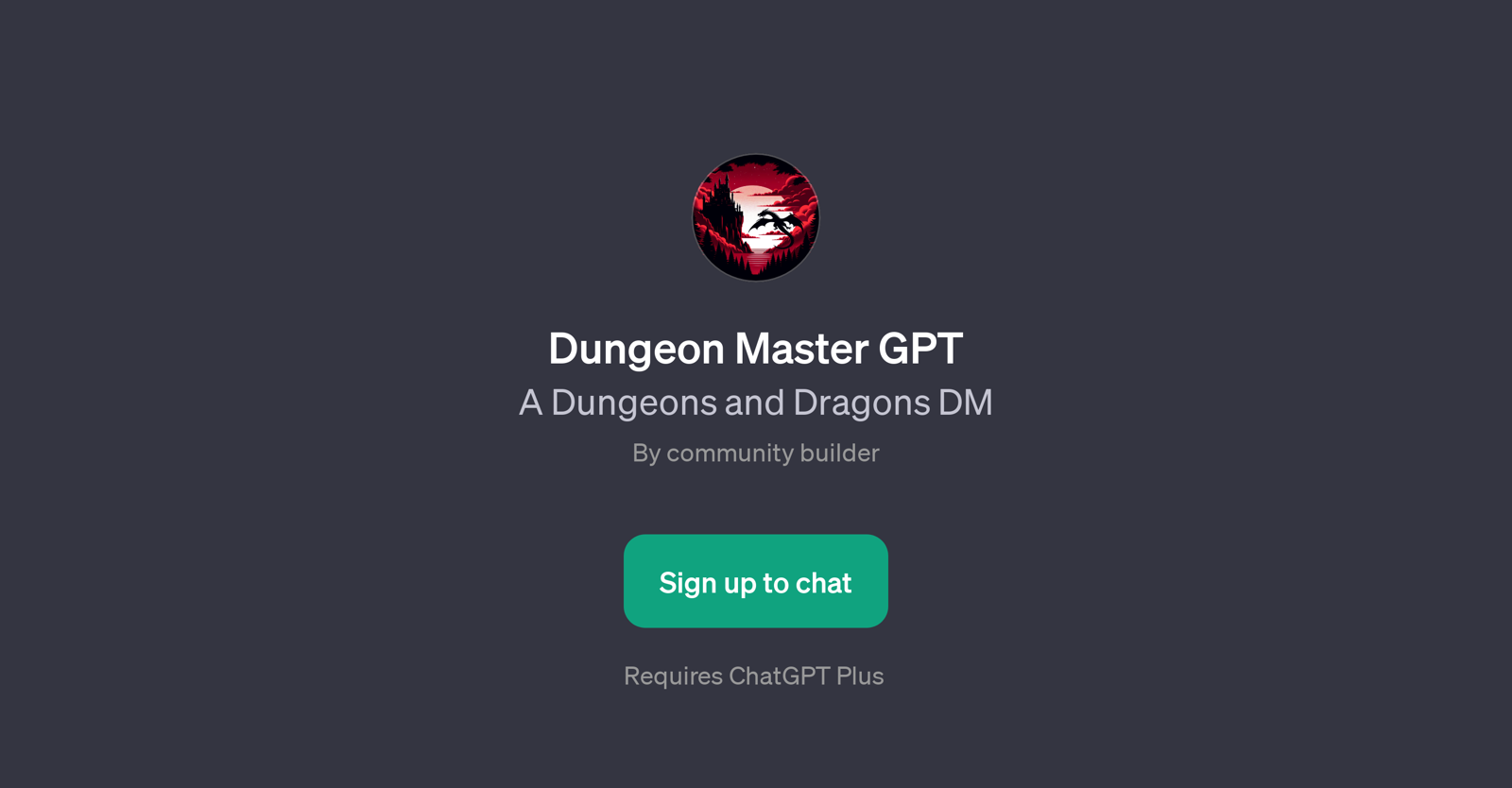 Dungeon Master GPT website