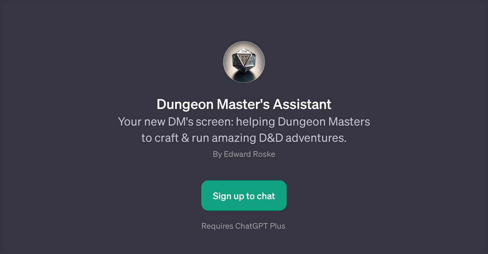 Dungeon Master's Assistant website