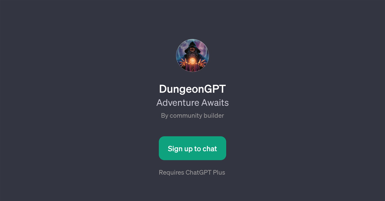 DungeonGPT website